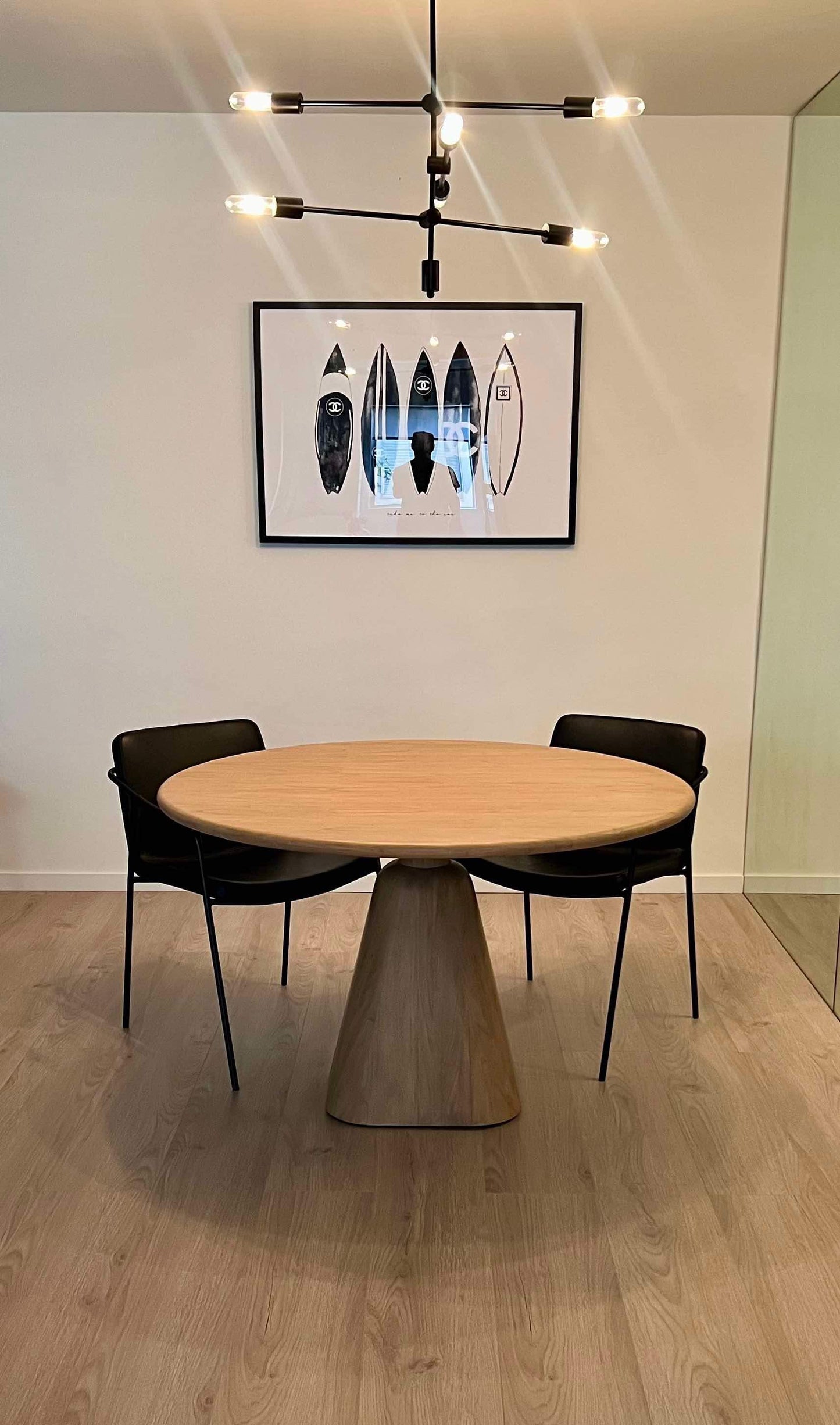 SOLID OAK COASTAL ROUND DINING TABLE 48” ARTICLE